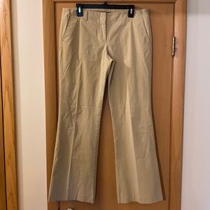 Theory Khaki Dress Pants Trousers Flare Tan 10